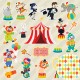 No Circo Personagens